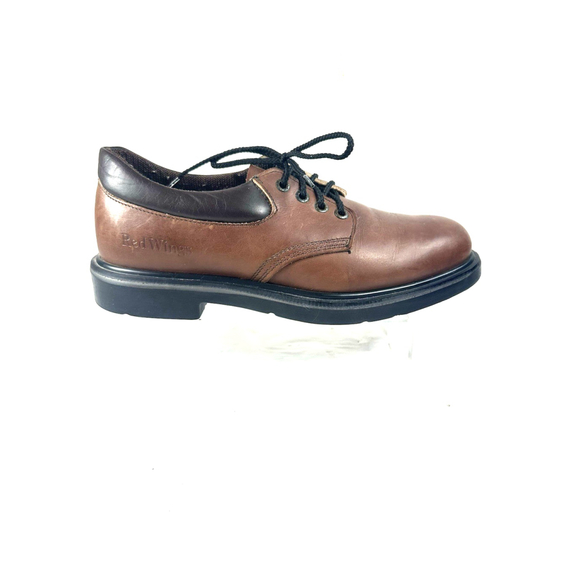 Red Wing Shoes Oxford Safety Toe Leather Mens 9B Work Shoes Brown main image 13